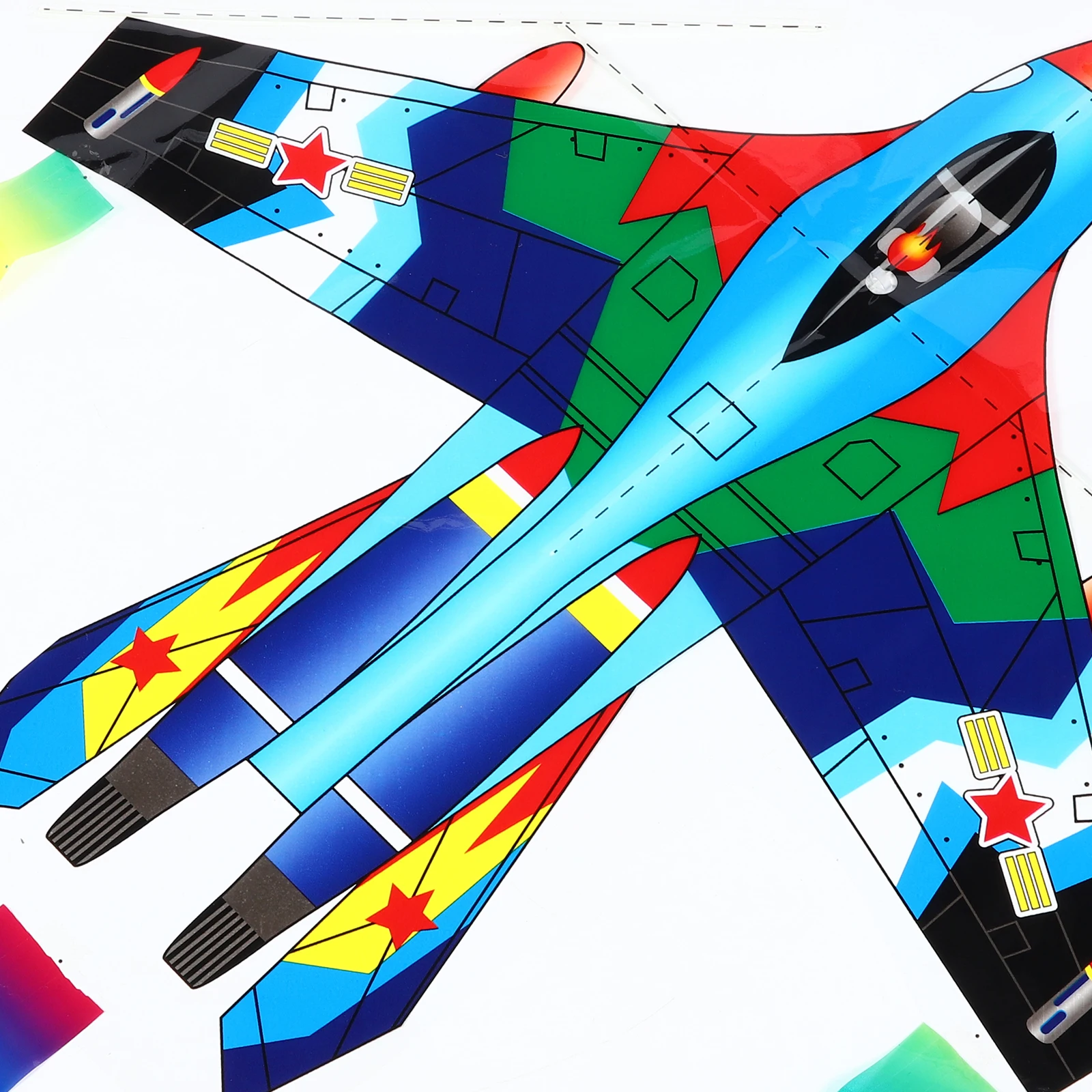 

20pcs Plastic Sheet Kite Lightweight Kids Toys Summer Outdoor Flying Cartoon Animal Design Beach Portable