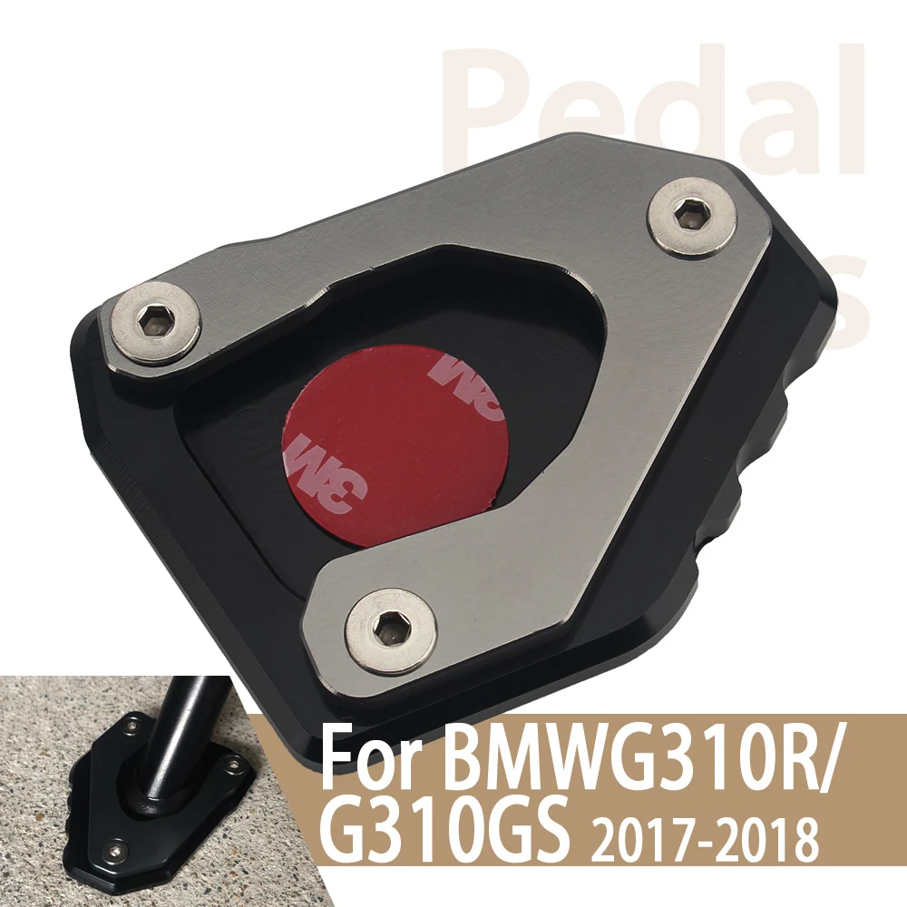 Motorcycle Kickstand Extender Foot Side Stand Extension Pad Support Plate Anti-ski Base Fit For BMW G310R g 310 r G310 GS G310GS