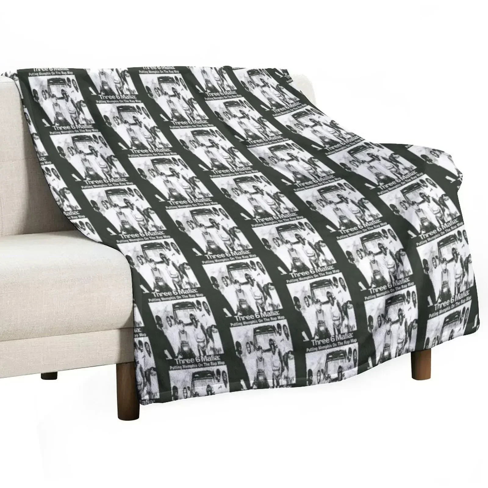 Three 6 mafia Throw Blanket Furrys Luxury Thicken Blankets