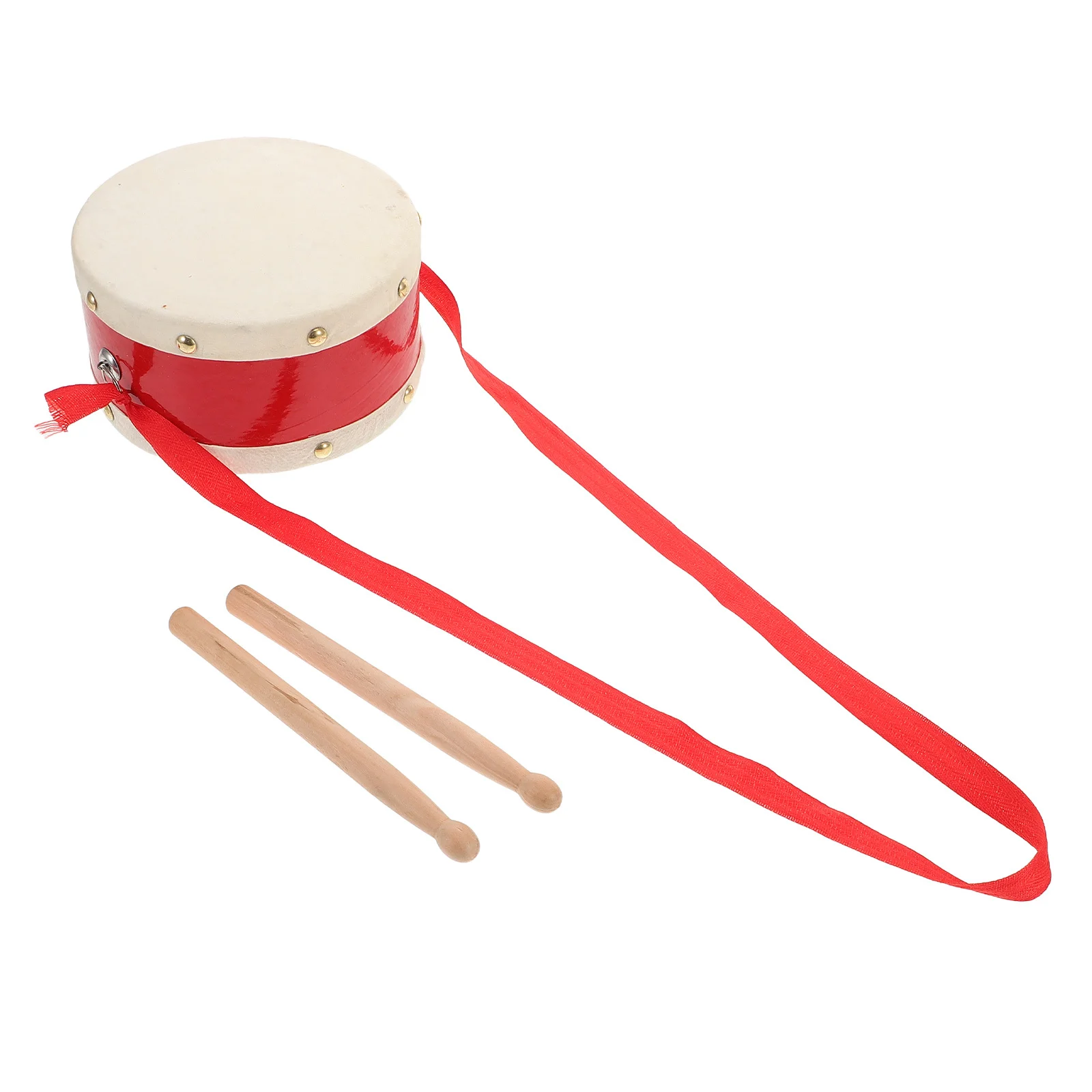 

Sheepskin Drum Set Wooden Mini Snare Drum For Beginners Marching Percussion Instrument With Strap Drumsticks