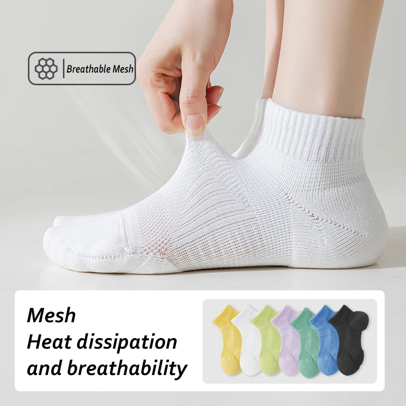 Womens Ankle Socks Athletic Cushioned Breathable Performance Sport Tennis Tab Cotton Quarter Women's Running Socks