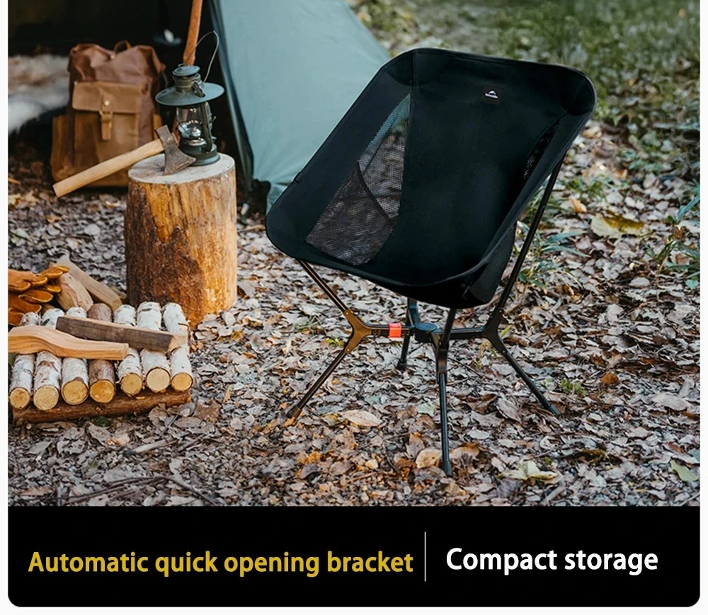 

Naturehike Large Aluminum Alloy Mountain View Chair YL01 Lightweight Chair High Load Capacity Outdoor Portable Chair