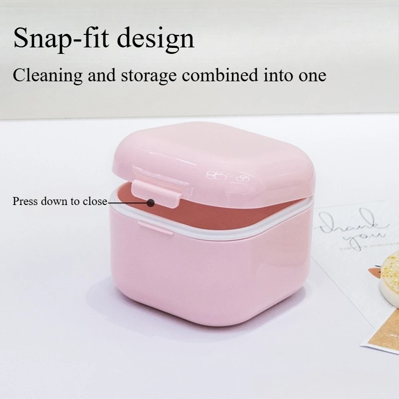 قطعة واحدة، صندوق تخزين أدوات لقم ثقب الأظافر - صندوق تمرغ وتنظيف، تصميم مجوف بطبقة مزدوجة، محترفات التجميل وعشاق التجميل