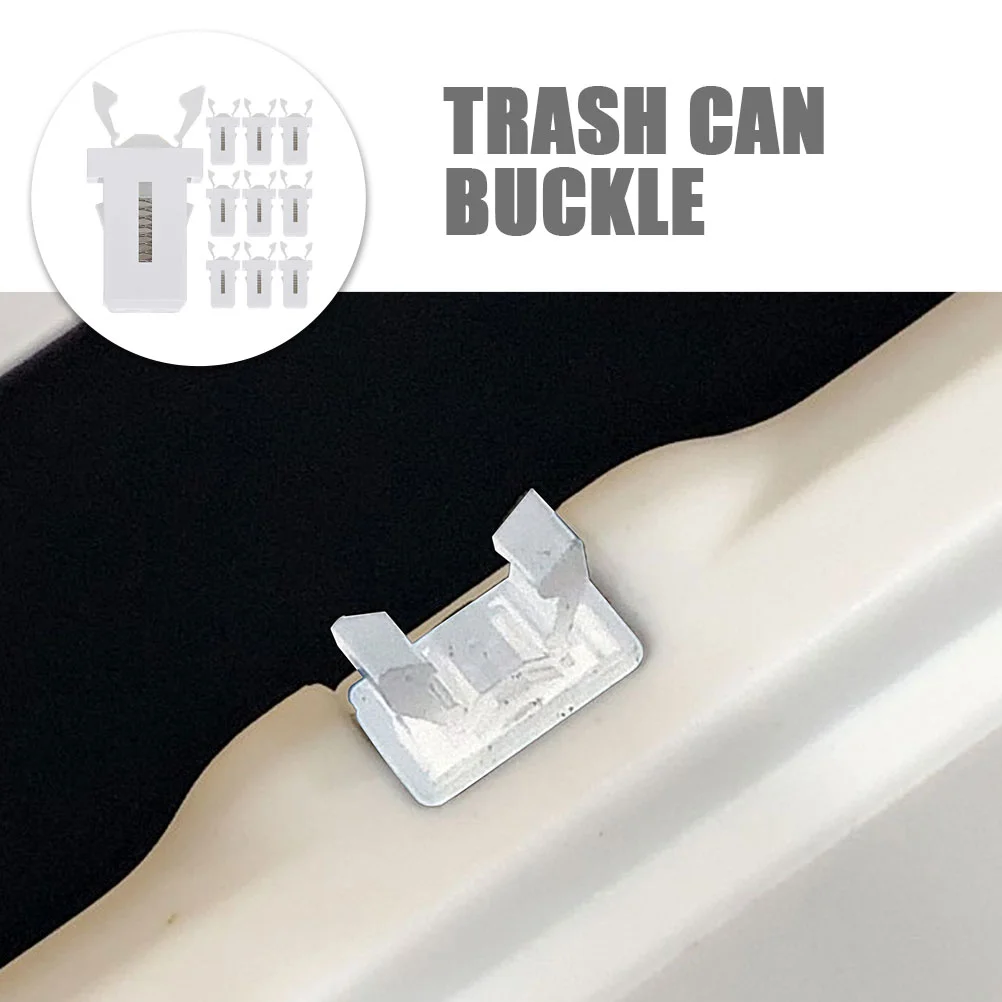 10 Pcs Original Push-type Lock Switch Accessories Self-locking Waste Bin Latch Office Trash Can Press Buckles