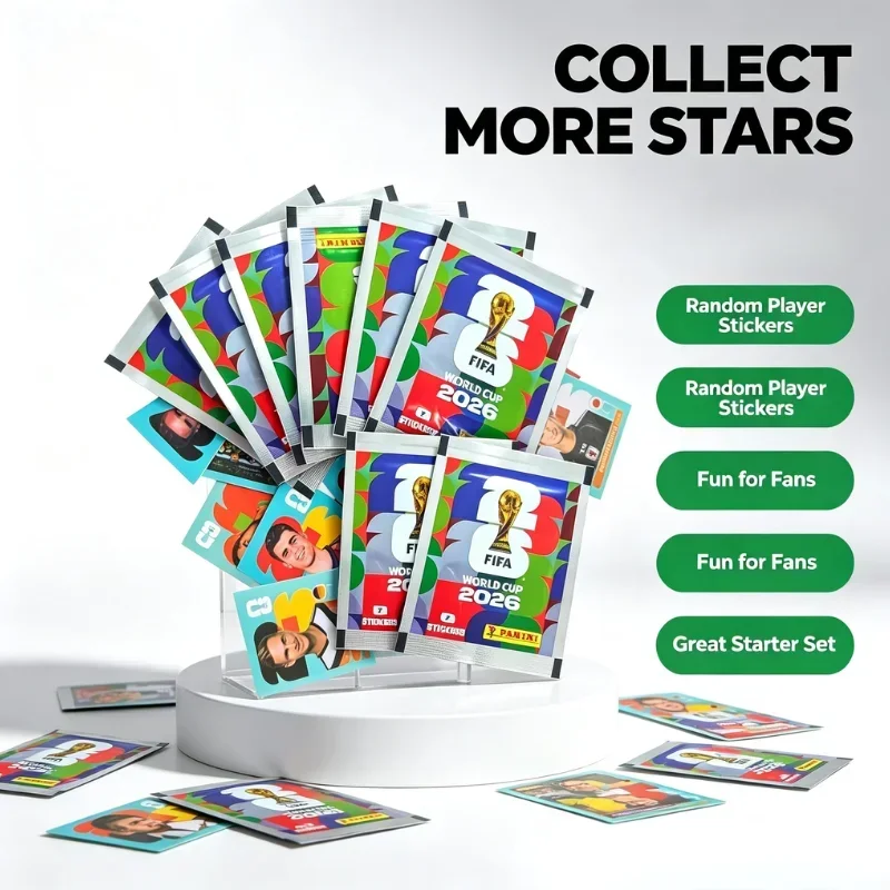 Panini FIFA World Cup 2026 Sticker Set, Collectible Football Stickers Cromos Soccer Player Trading Stickers Fan Collection Gift#