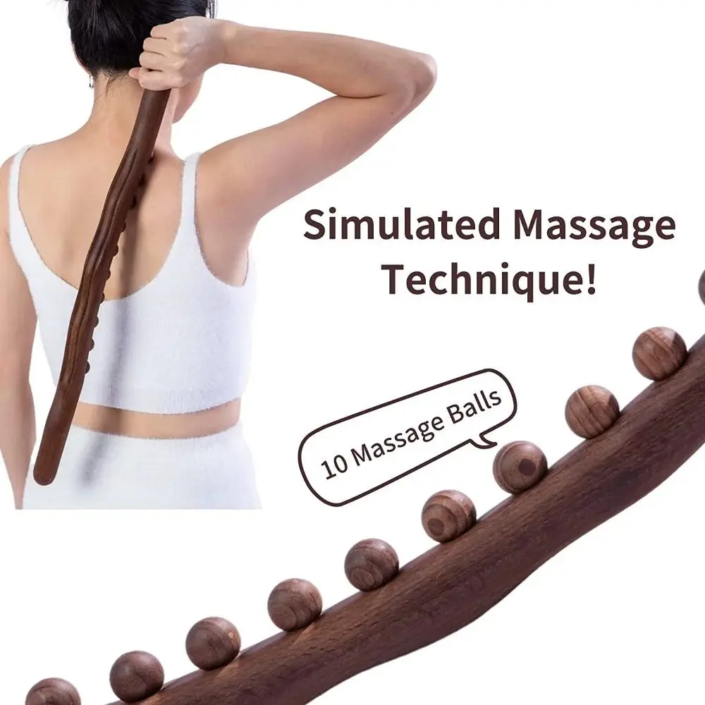 Handheld Gua Sha Massage Stick Body Shaping Acupressure Point Abdomen Cellulite Massage Bar Treatment SPA Meridian Therapy Wand