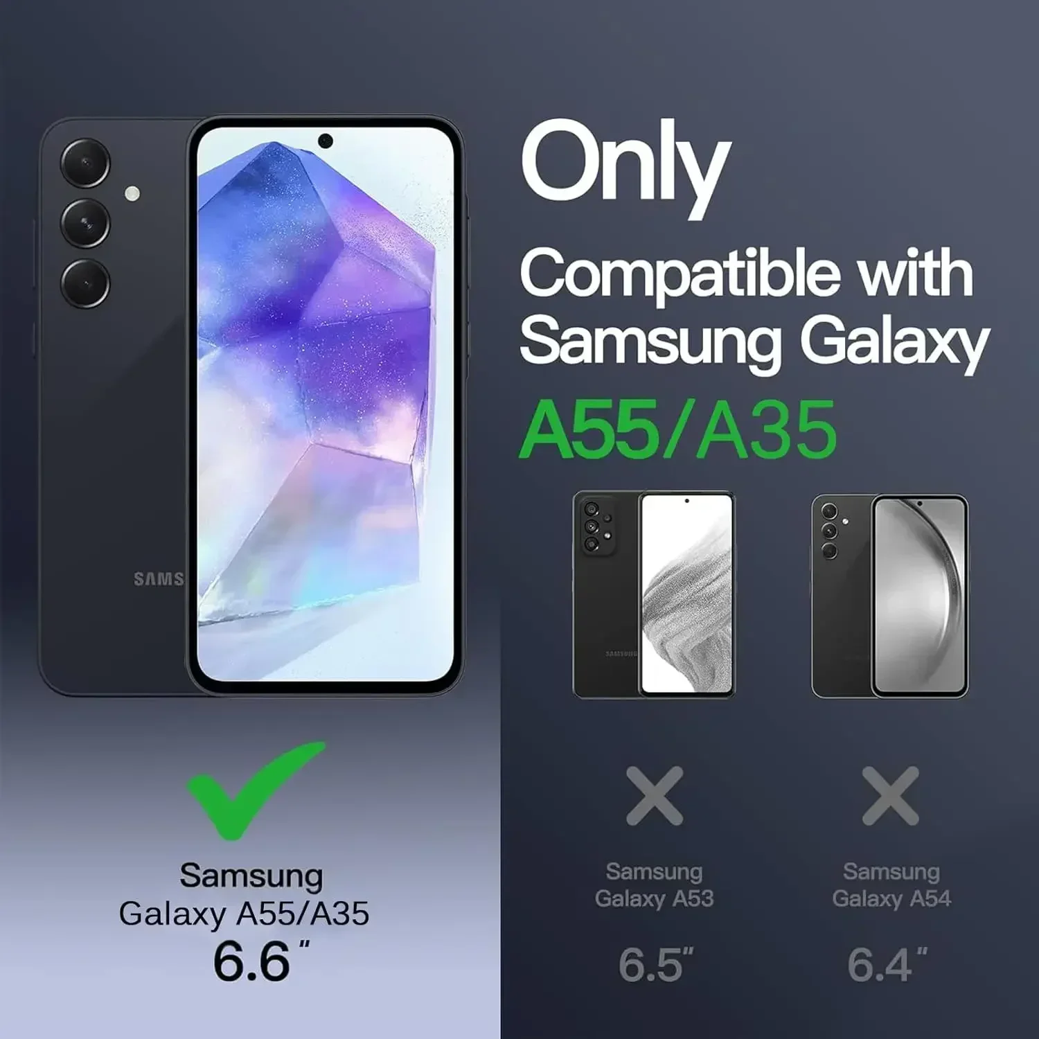 

Чехол Power 10000 мАч для Samsung Galaxy A35 A55, умная крышка для беспроводной зарядки, чехол для зарядного устройства Magsafe Power Bank A35 A55