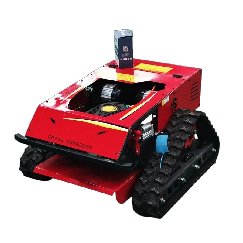 All Terrain Crawler Grass Trimmer With Remote Control Designed Garden Orchard Maintenance Grass Cutting And Straw Breaking Jobs