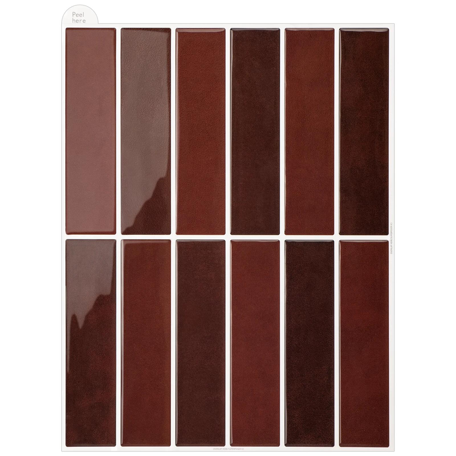 

10 Sheets Peel and Stick Wall 3D Tiles Stick Kitchen Waterproof Wallpaper DIY Wall Sticker for Home Application