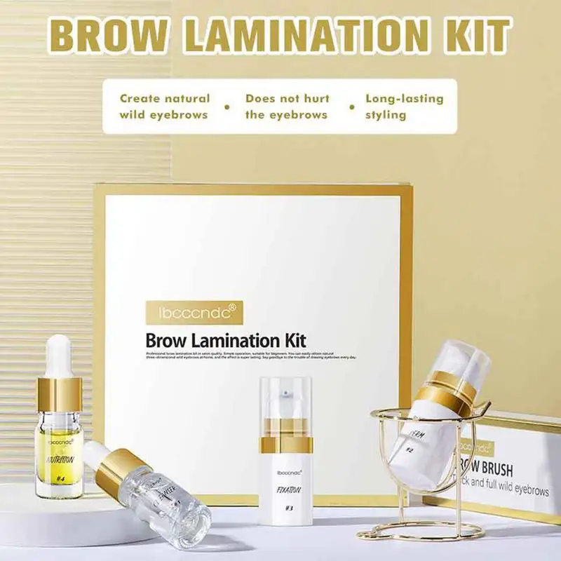 Kit profissional de laminação sobrancelha DIY elevador, olhar mais completo, de longa duração, uso doméstico, fácil para iniciantes