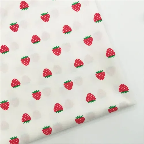 Mini Fruit Floral Bunny Cotton Twill Fabric