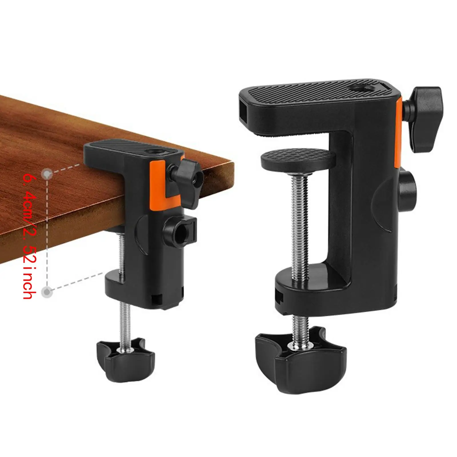 Table Mounting Clamp Desk Mount Microphone Holder Heavy Duty Desk Clamp Mic Clip Arm Stand Microphone Mount Arm Phone Stand