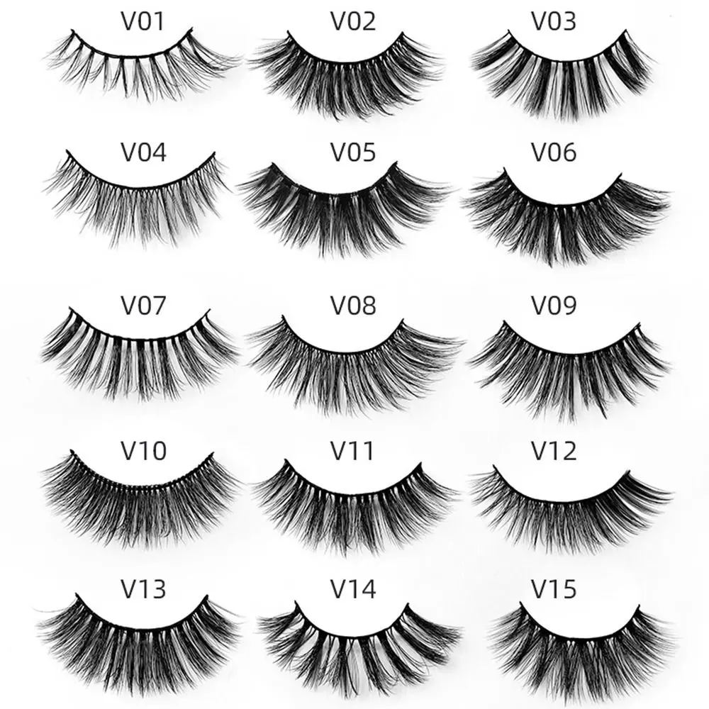 Multi-Layer 3D False Eyelash Three-dimensional Eyelash Extension Color Base Card Eyelashes Fluffy Natural Thin Long Makeup Tool