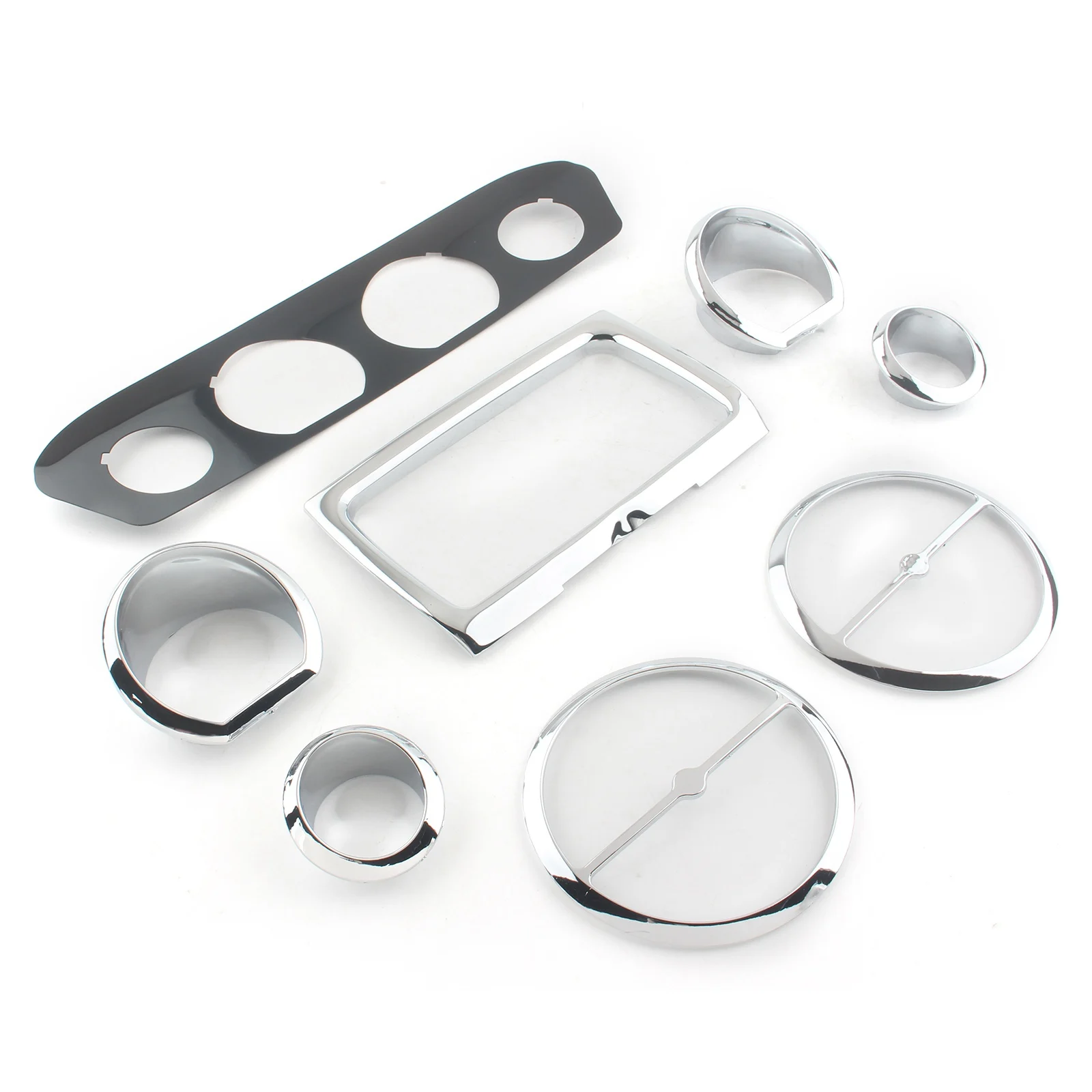 

For Harley Touring Electra Glide Fairing Gauge Stereo Switch Instrument Trims Accents Cover