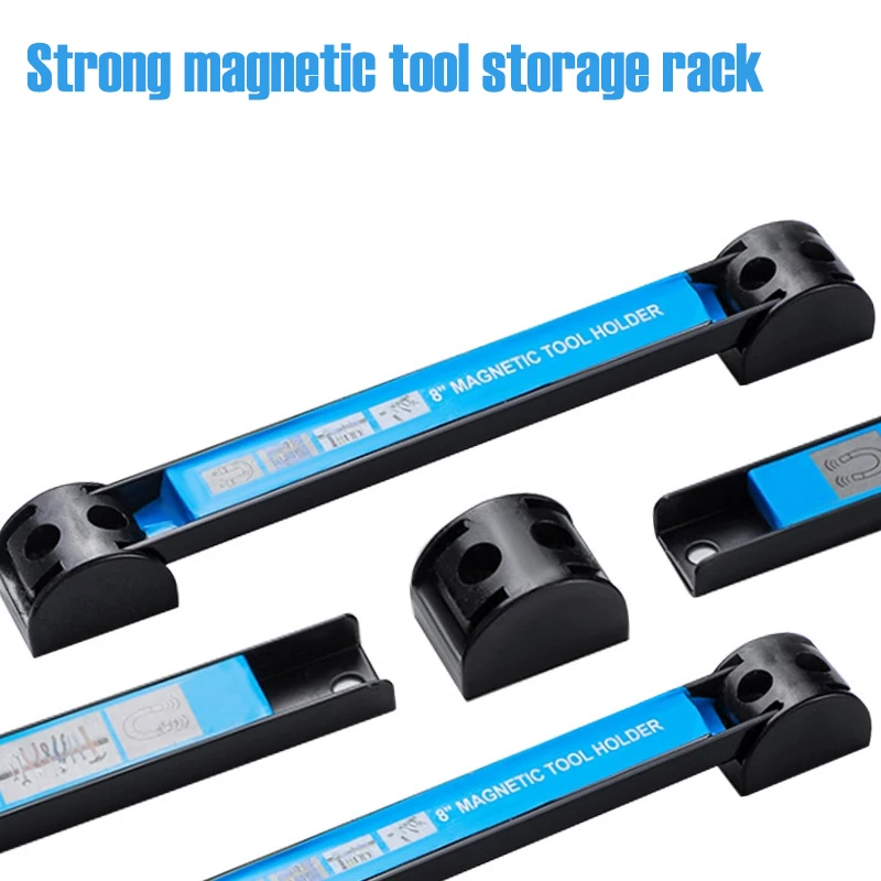 8/12/18inch Magnetic Tool Holder Powerful Magnet For Mechanical Workshop Tools Storage Rack Garage Wall Wrench Pliers Organizer
