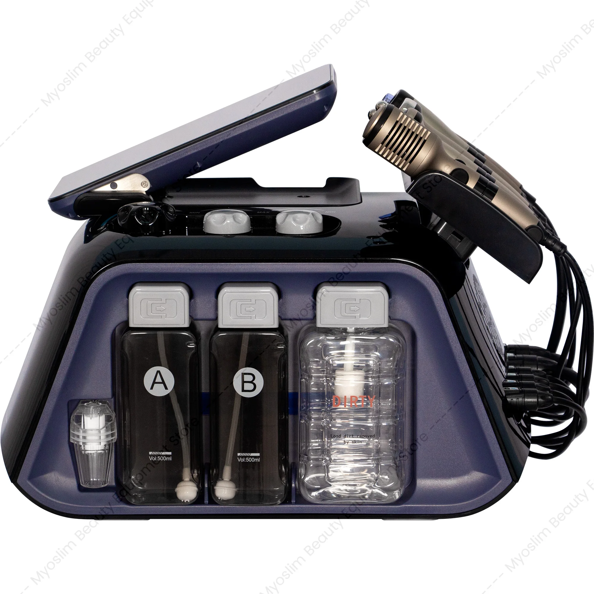6IN1 Oxygen Dermabrasion Machine Deep Skin Cleaning Facial Whitening Microdermabrasion Blackhead Removal Home Beauty Care Device