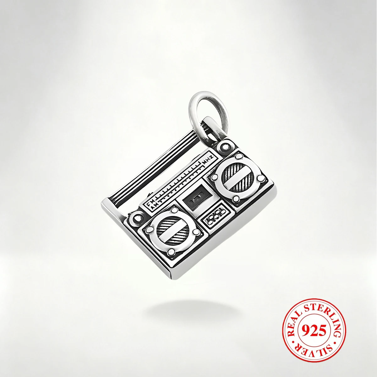 

1 PC S925 Sterling Silver Recorder Pendant, Exquisite and Vintage DIY Pendant, Suitable for DIY Necklace and Bracelet Decor