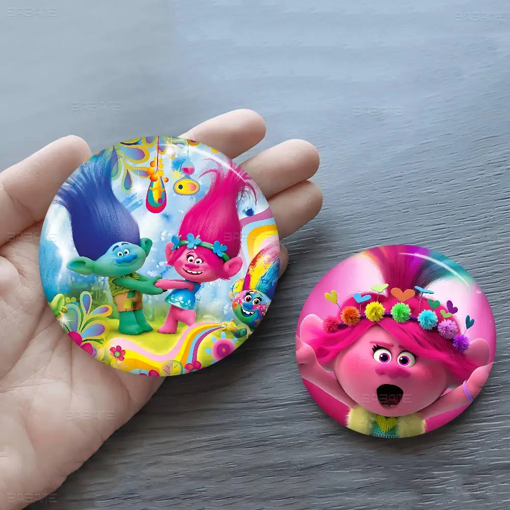 Movie T-Trolls New Brooches Soft Button Pin Funny Silly Gnarpy On A Skateboard Meme Badge Gamer Collection Gifts