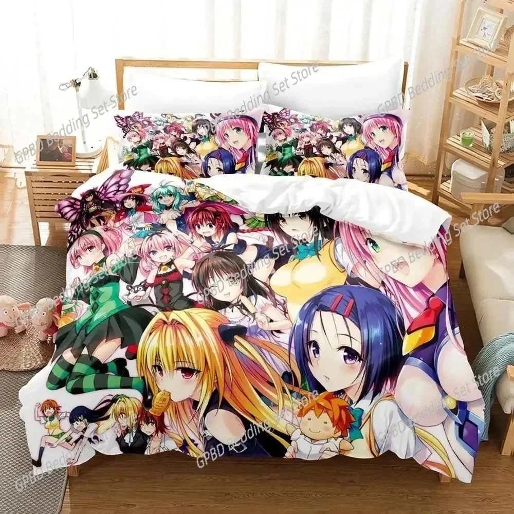 

Anime Ayakashi Triangle Comfortable Duvet Quilt Cover Pillowcase Bedding Set Children Bedroom Decoration Home Textile