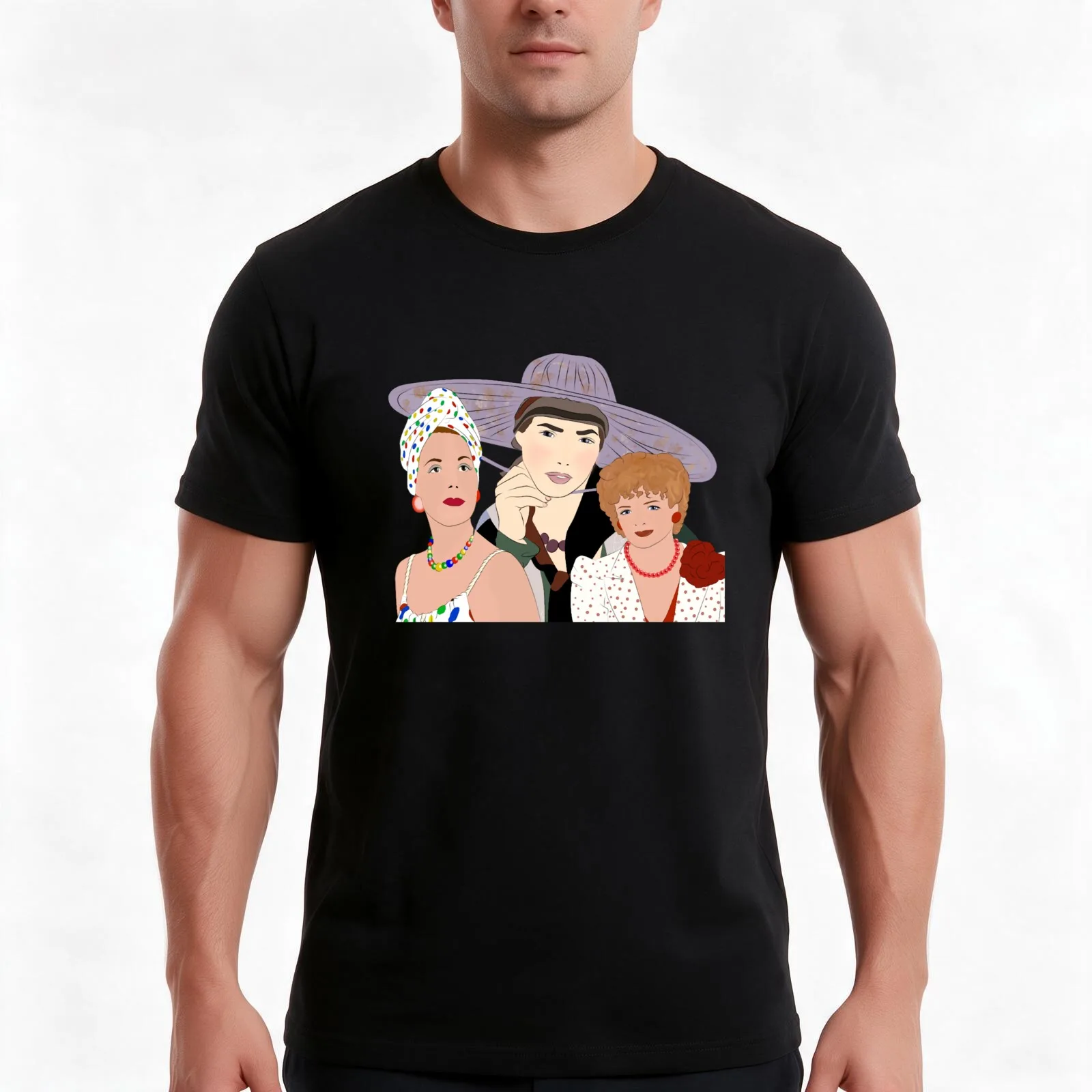 Diana Jane and Maggie T-Shirt Summer Casual Cotton Tee Oversized Streetwear Tops Vintage Graphic Print Unisex Men Women