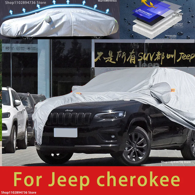 

For Jeep cherokee Car protective cover, sun protection, cooling protection, car clothing, car paint protection auto