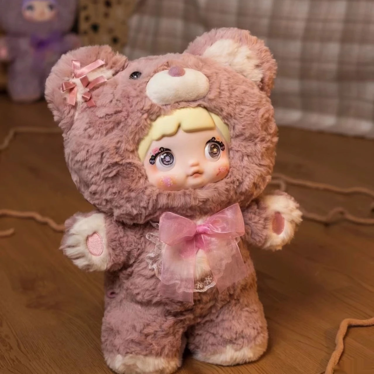 

Nommi 400% Blind Box Goodnight Bear Series Kawaii Vinyl Dolls Room Decoration Collection Ornaments Mystery Box Toys Xmas Gifts
