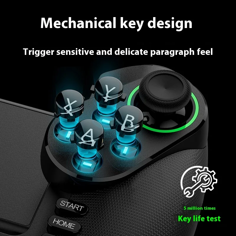 Pai Shark Telescopic Gamepad Controller Joystick Turbo 6-Axis Gyro Vibration Wireles Bluetooth For Android Ios Ps3 Ps4 Switch Pc