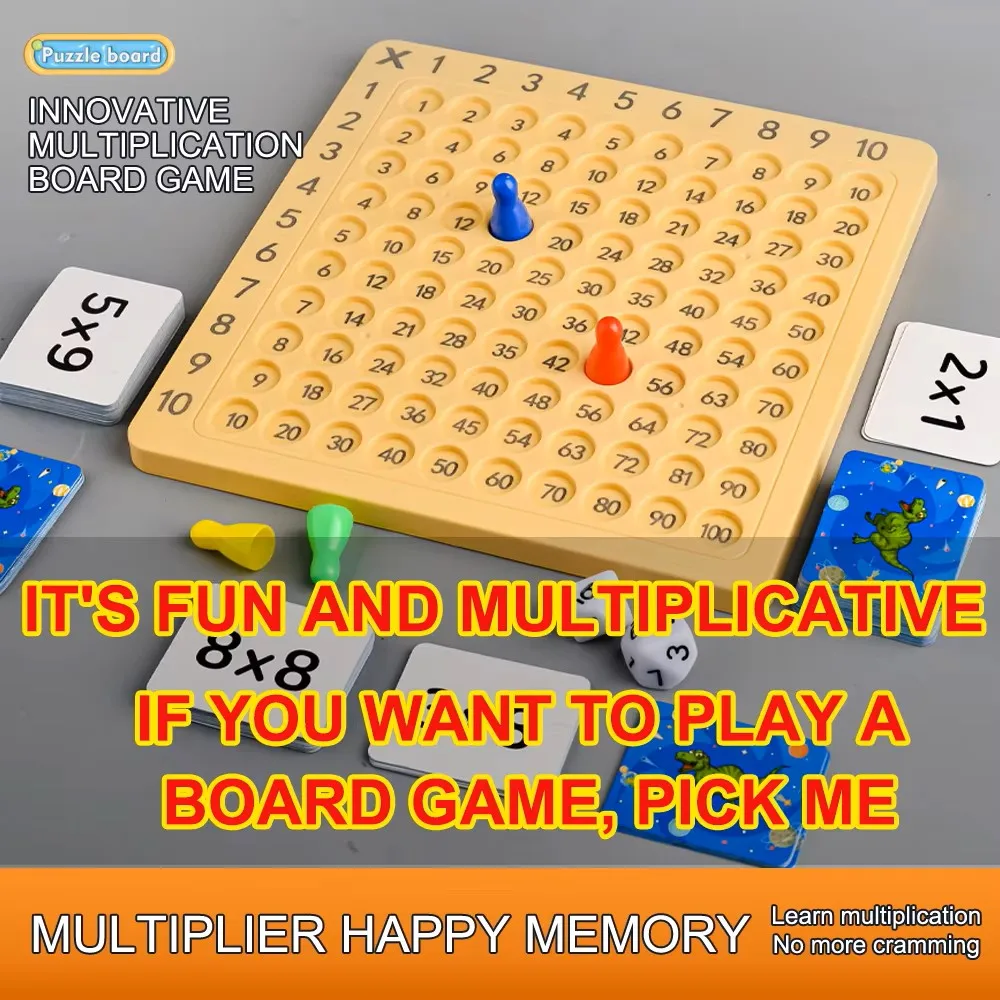 99 Multiplication Board Montessori Arithmetic Toy Multiplication Table Math Learning Counting Teaching Aids For Kids Study Gift view 5