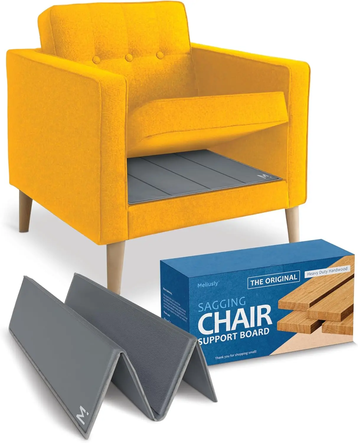 

Chair Cushion Support for Sagging Seats (17x22) - Firming Boards for Recliner and Armchair Reinforcement