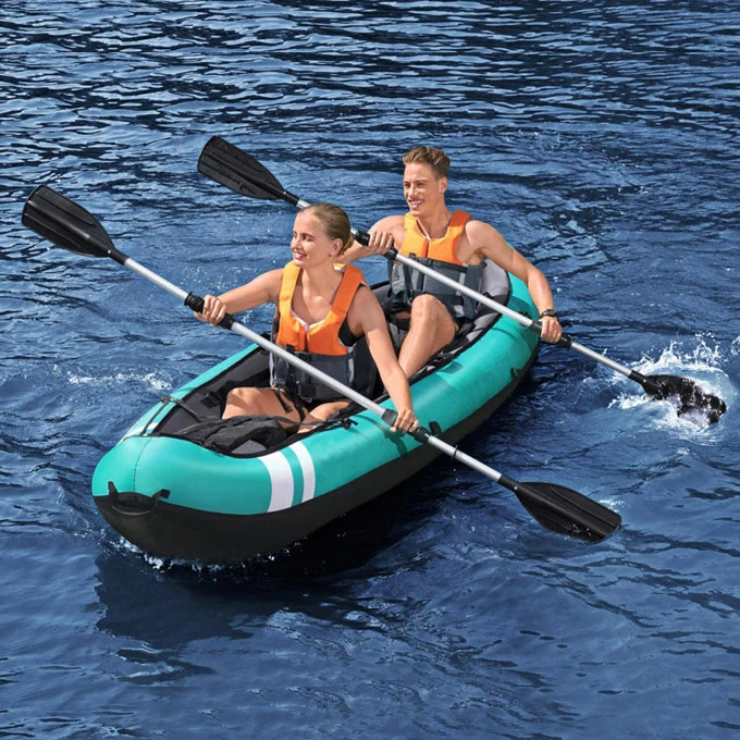 Inflatable Lightweight PVC Eco-Friendly River Pack Rafting Inflatable Kayak Canoe Carry Bag Included