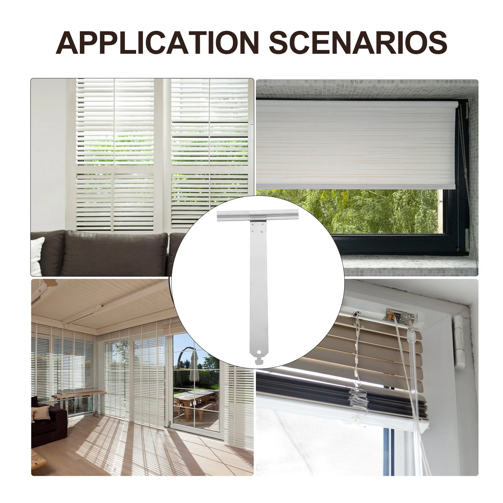 

4Pcs Adjustable Speed Aluminum Alloy Roller Shutter Spring Hooks Stainless Steel Repair Parts for Roller Blind Sunshade