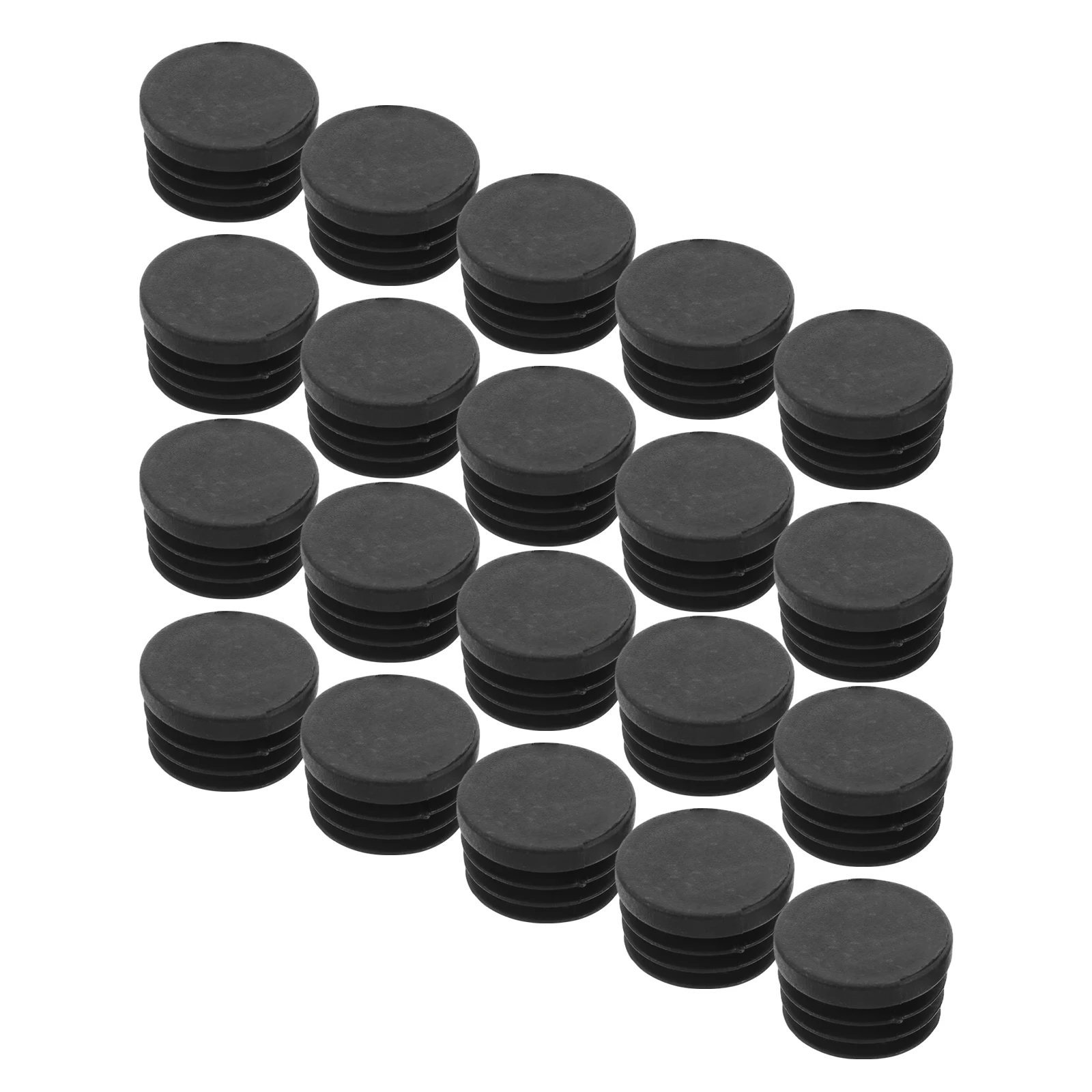 

20PCS Round Sturdy Plastic Plastic End Cap Caps for Tubing Patio Furniture Tube Plug Tube End Replacement Stopper