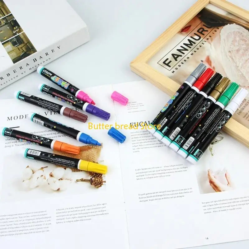 W89C علامة الطلاء الإطارات لرسالة إطارات السيارات دائمة إطارات الطلاء أقلام weatherpoof