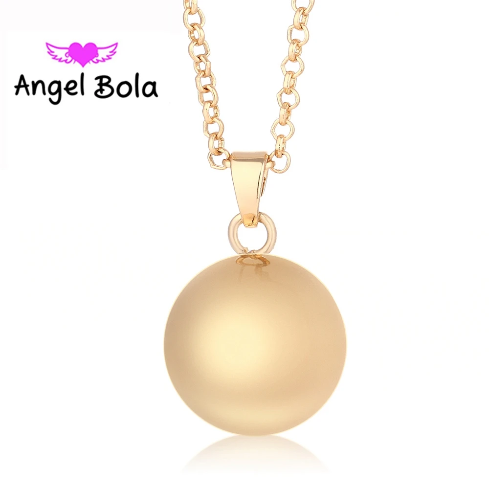 25Pcs Wholesale Angel Bola Lucky 18mm/25mm Engelsrufer Round Sound Harmony Caller Pendant DIY Angel Wing Necklace