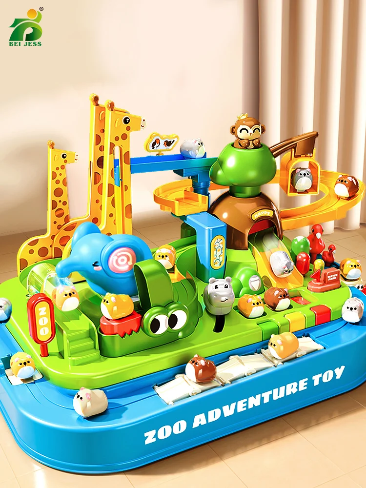 Magnetic Strategy Toy Animal Mole Racing Adventure Board Game Family Society Party Games Children Education 3Years Birthday Gift