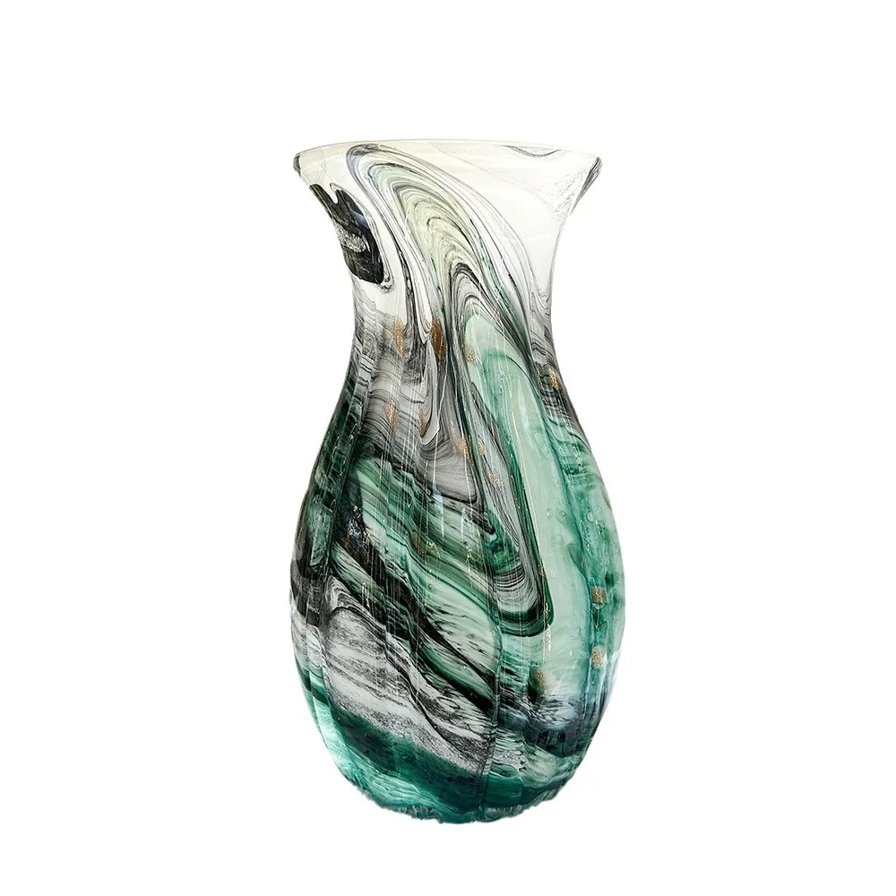 PYH Moderne Kunst Handgefertigte Tintenglas-Vase Esstisch-Ornament Kreative Modellraum-Dekoration für Anspruchsvolle Einrichtungen