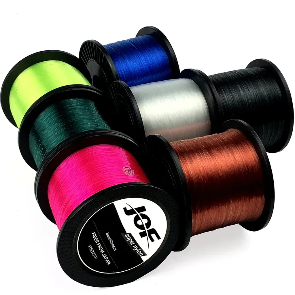 JOF 1000M Nylon Fishing Line Japan Material for Bass Carp Fishing Monofilament 3.4~28.6lb Main Line Sea Fish Fishing Accessories