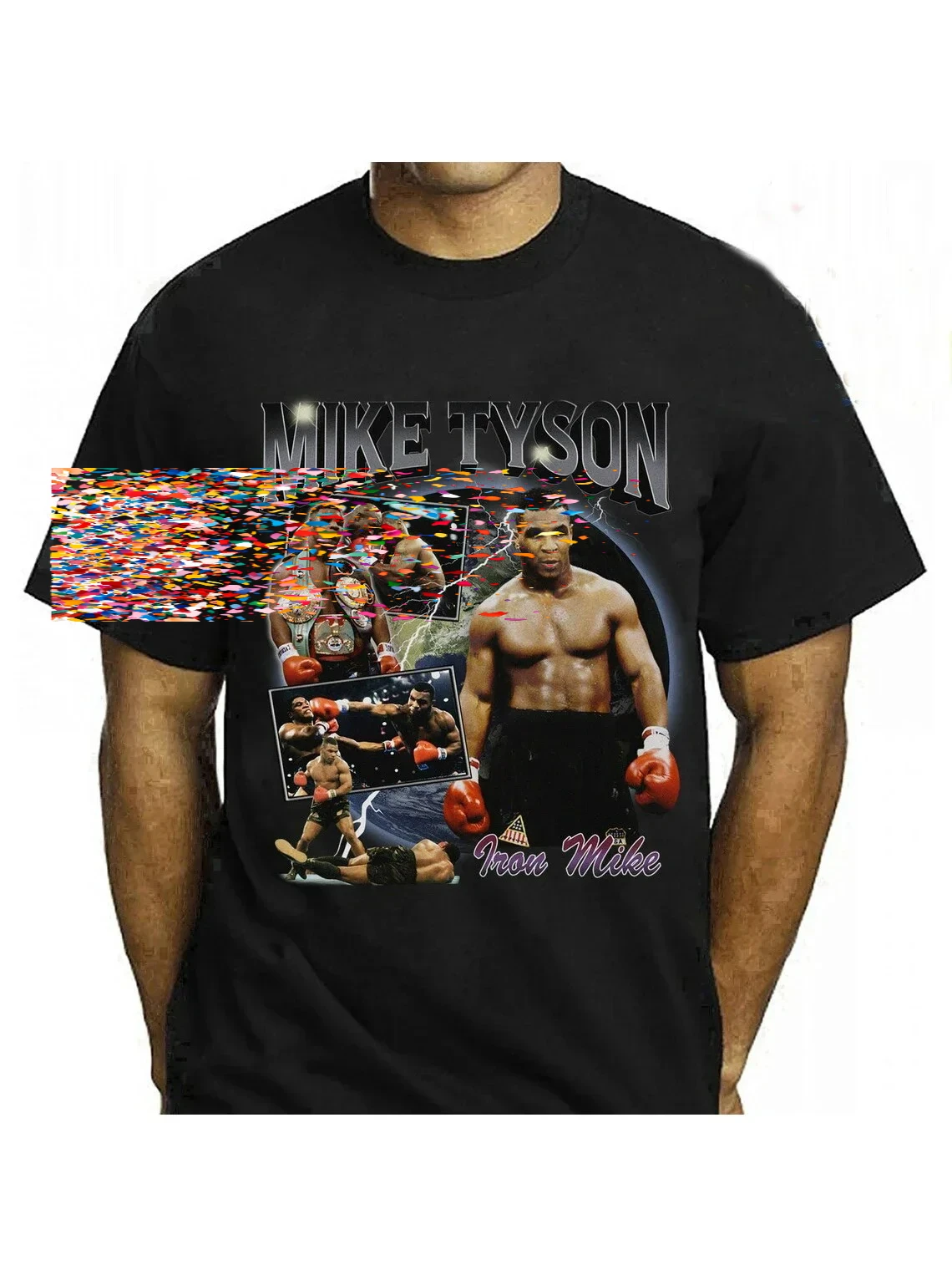 90s Vintage Boxing Mike Tyson Retro Iron Mike T Shirt. Short Sleeve 100% Cotton Casual T-shirts Loose Top Size S-3XL