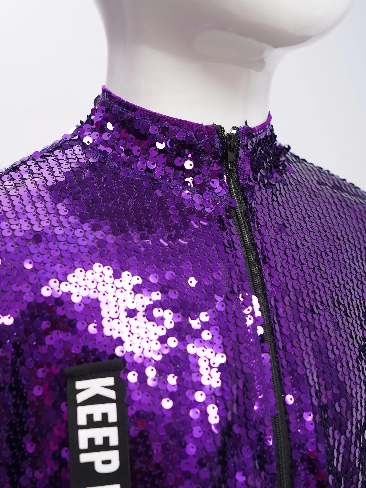 Children Girls Shiny Sequin Hip-Hop Jazz Street Dance Costume Letter Printed Jacket with Pants Crop Vest School Party Dancewear