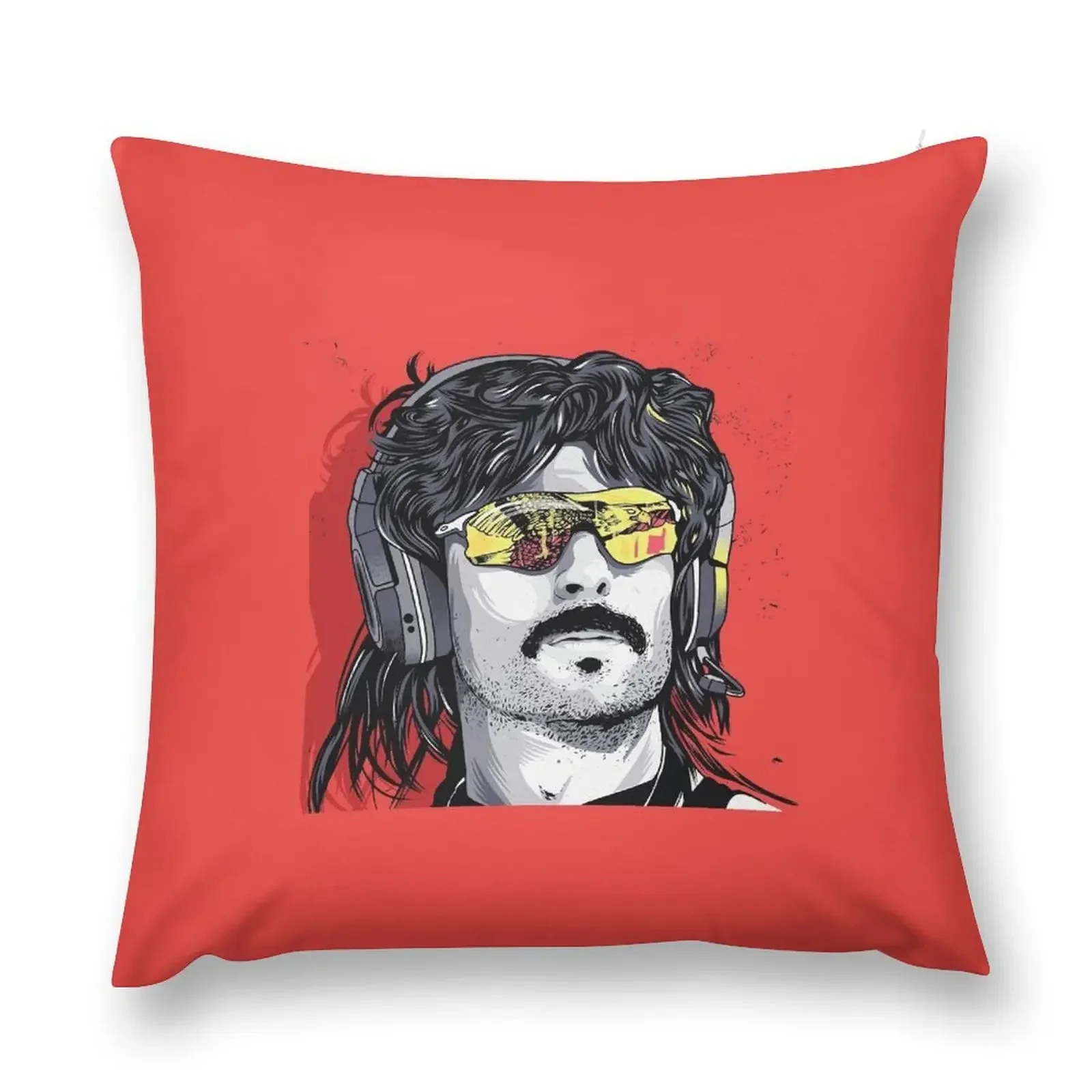 Dr disrespect Portrait Throw Pillow Luxury Sofa Cushions Pillowcases Bed Cushions christmas decorations 2025 pillow