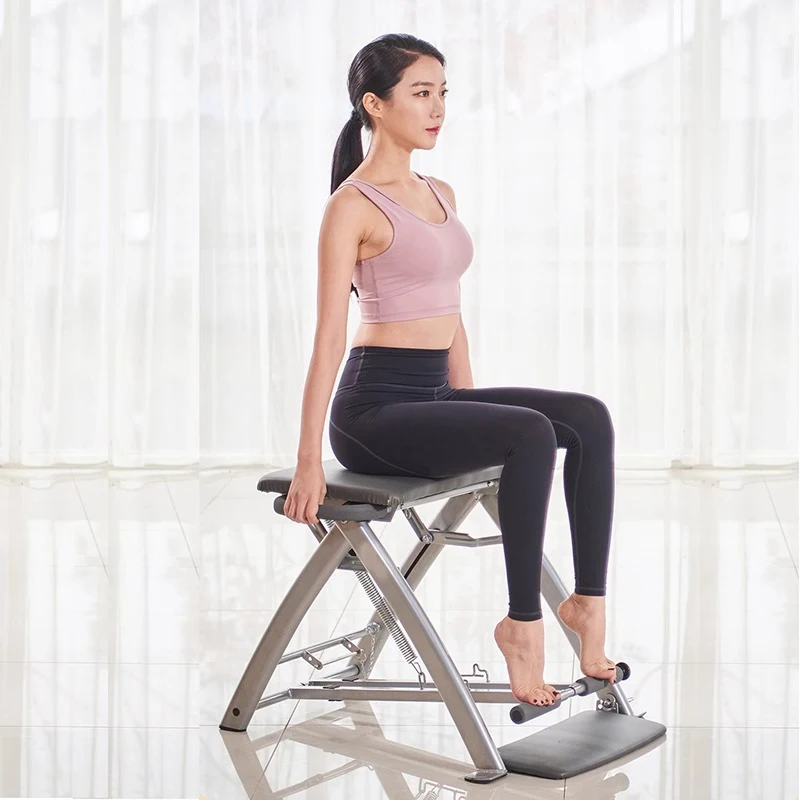 Pilates Pro Chair, Pilates Bench Yoga Chair Steady Universal Chair Favorite Moves Fun and Effective Aerobic Moves