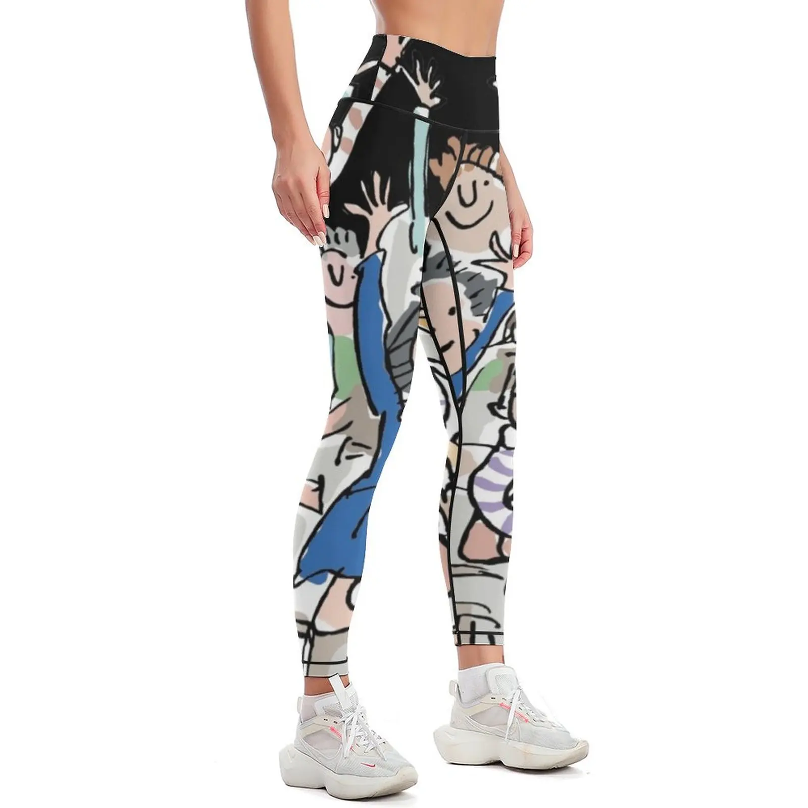 matilda roald dahl watercolour Leggings Women's pants push up tights for Sportswear woman gym Womens Leggings