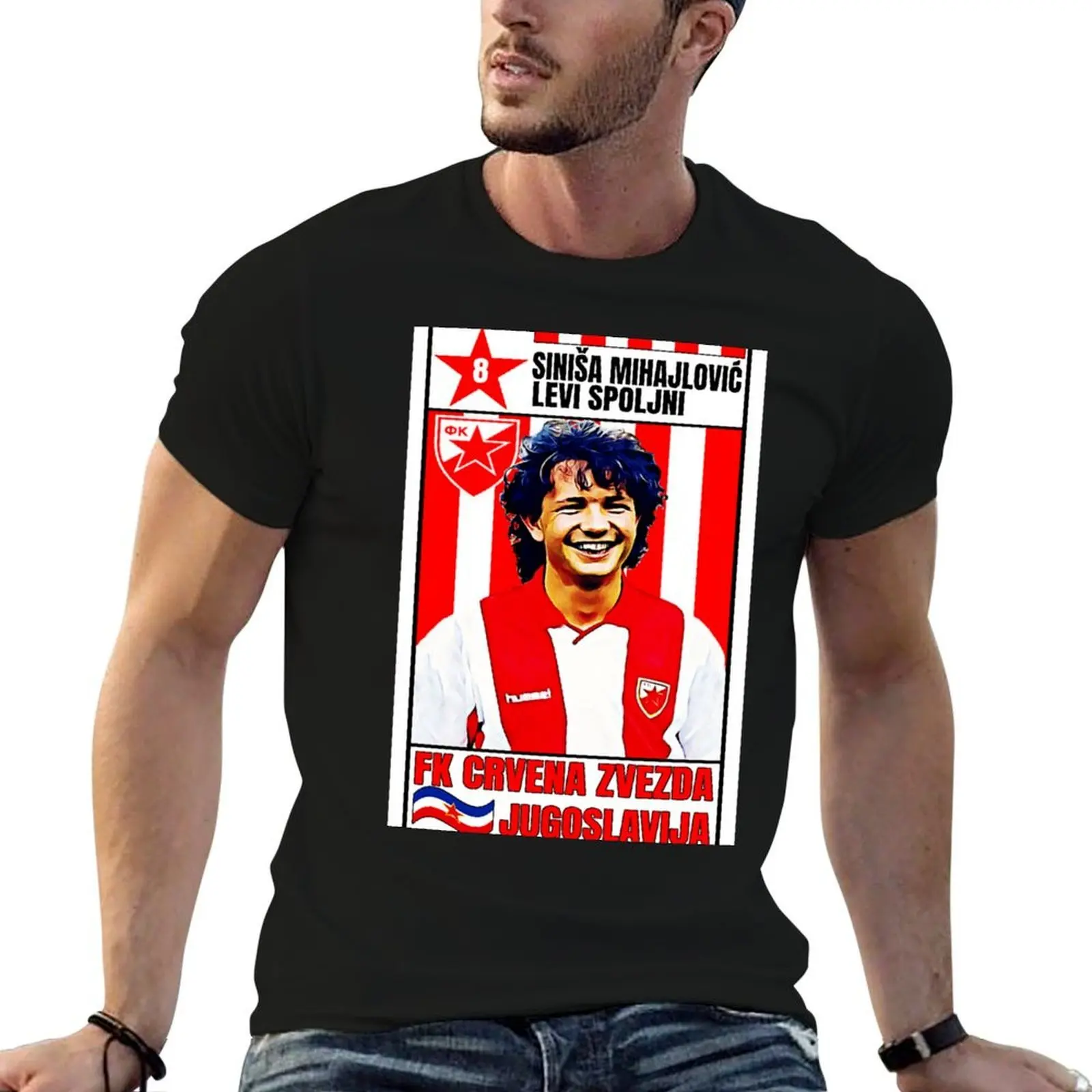 Sini?a Mihajlovi? (FK Crvena Zvezda) #2 T-Shirt man t shirts cotton anime tshirt T-Shirt
