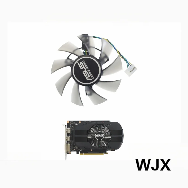 75MM FD8015U12D Graphics card Fan For For For ASUS Phoenix GeForce GTX 1630 1650