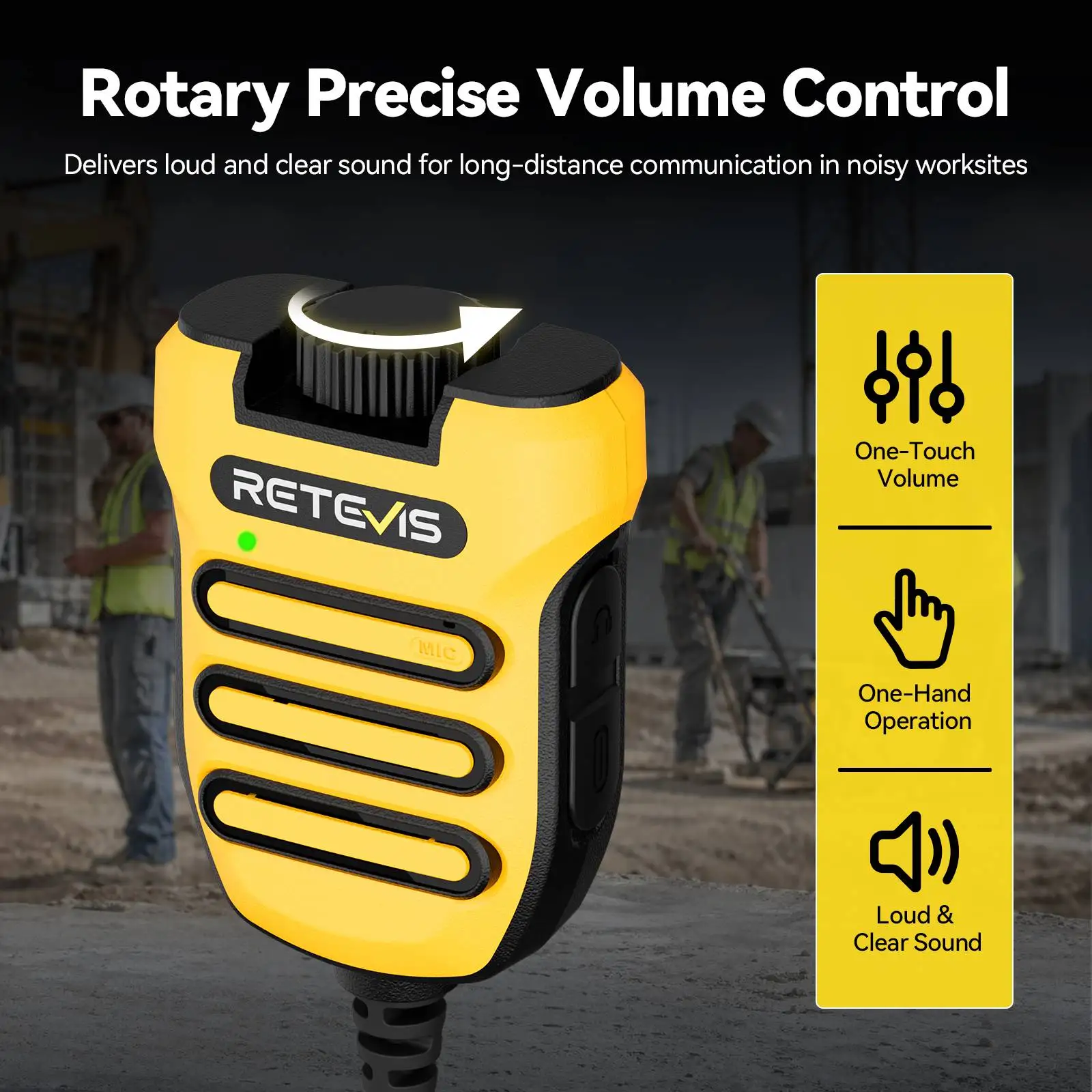 Retevis H012S Walkie-Talkie Mikrofon 1-Pin 2,5mm Walkie-Talkie Zubehör MIC Lautsprecher für Retevis RB648 RB648Plus RB648Pro – Detail 3