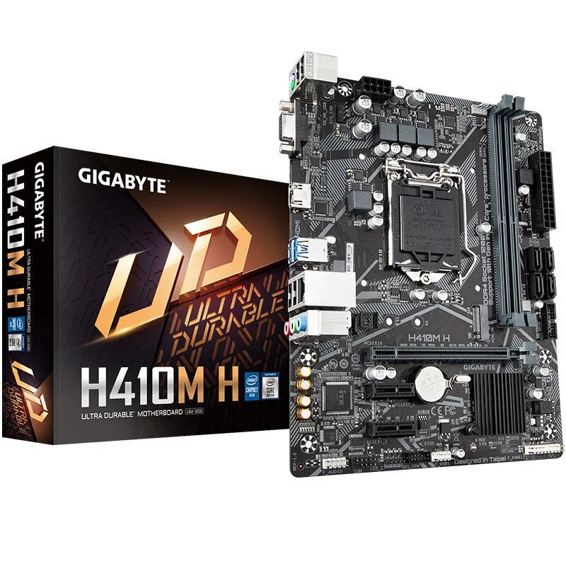 

Parts for Gigabyte main board H410M-H v2 desktop computer main board for Intel 10th generation CPU i3 10100