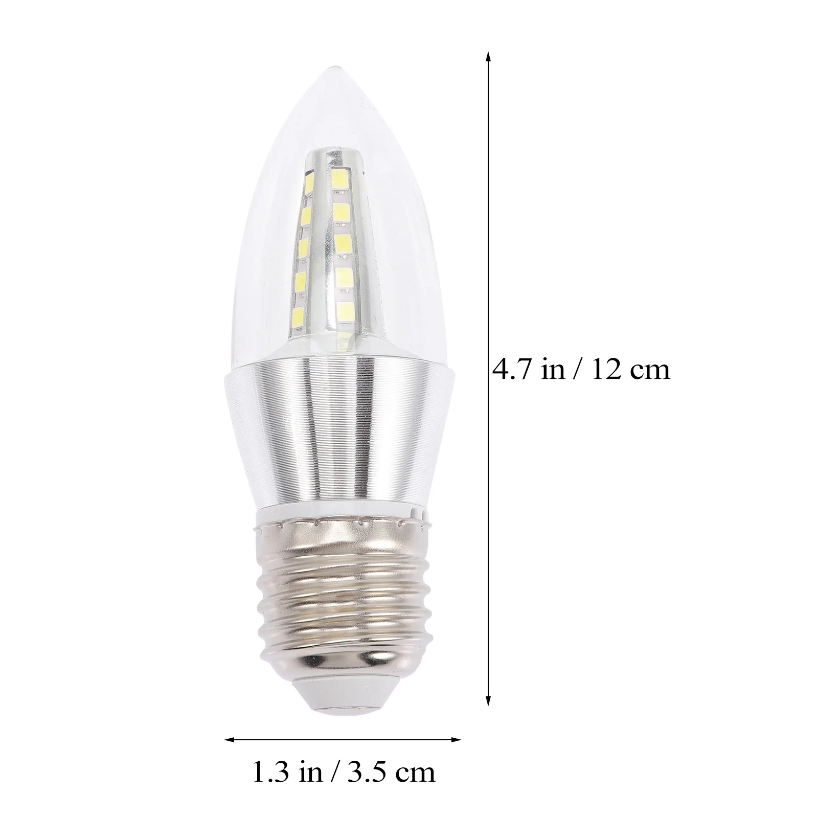 Lampadine per lampadari premium da 2 pezzi E27 5W Lampadine a LED Candelabri decorativi Lampadina a risparmio energetico piccola