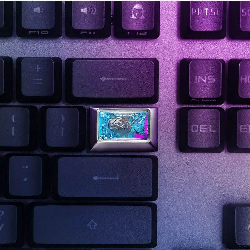 Frieren: Beyond Journey's End Keycap Custom Kirsite Cherry Profile Cross Shaft Keycaps Single R4/TAB/Enter/BACKSPACE