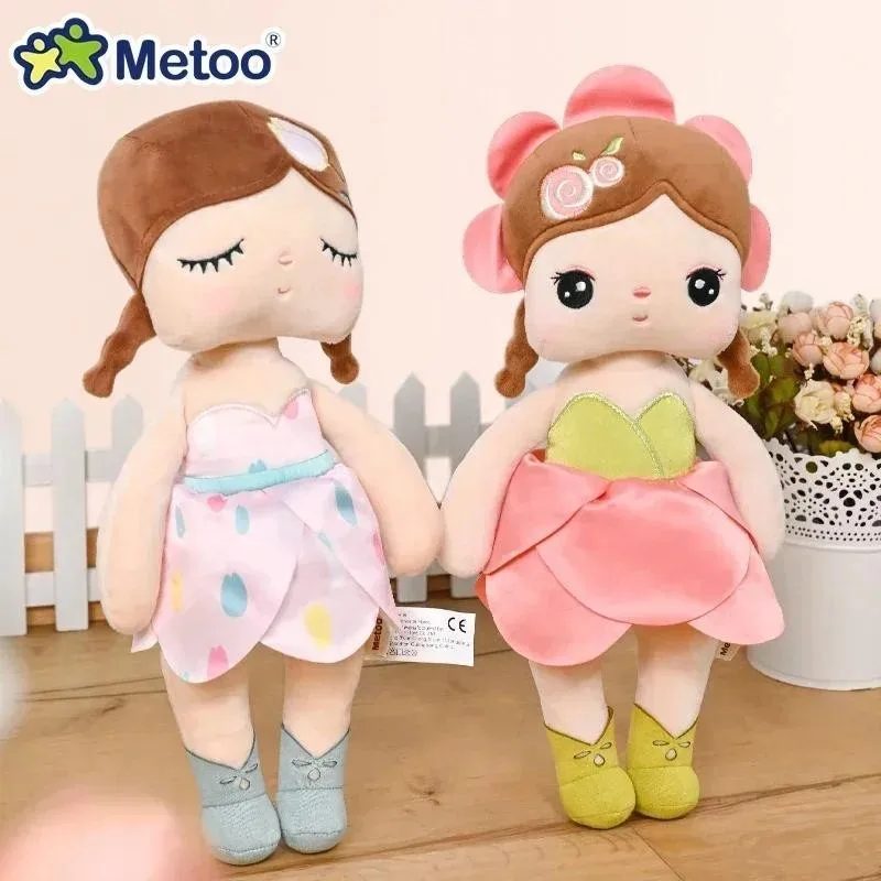 Original Metoo Angela Flower Fairy Hug Stuffed Doll,Kids Soft Toys Cute Plush Princess Toy,Birthday Gift For Baby