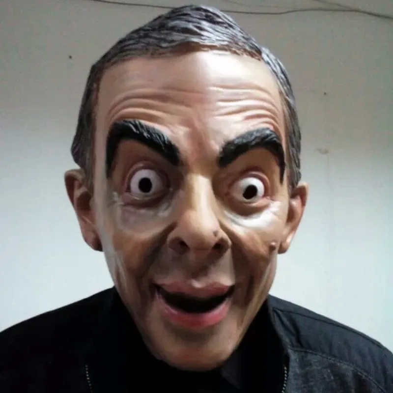 

Маска Мистер Бин, забавный латексный костюм, вечерние головные уборы знаменитостей для косплея и реквизита для фотосессии